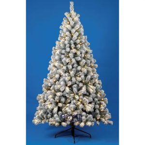 Albero di Natale Artificiale - Neve Promo PVC - 350 LED Luci - 210 cm